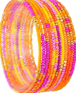 New Bijou Brigitte Set di braccialetti - Colorful Glass