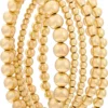 Hot Bijou Brigitte Set di braccialetti - Golden Beads