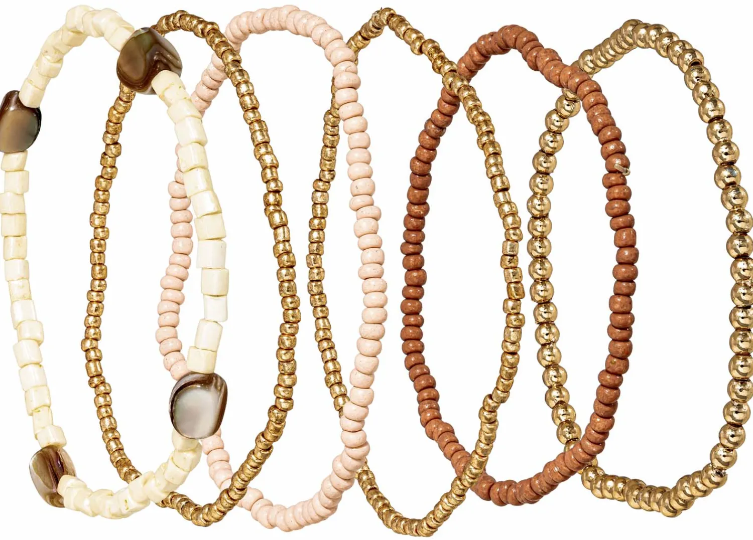 Outlet Bijou Brigitte Set di braccialetti - Golden Harmony