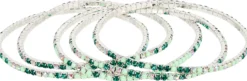Hot Bijou Brigitte Set di braccialetti - Green Gleam