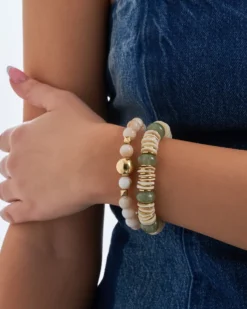 Online Bijou Brigitte Set di braccialetti - Shell Duo