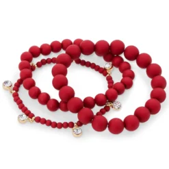 Sale Bijou Brigitte Set di braccialetti - Triple Red