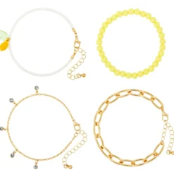 Sale Bijou Brigitte Set di braccialetti - Yellow Lemon