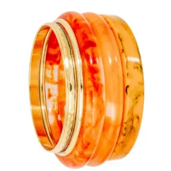 Outlet Bijou Brigitte Set di bracciali - Golden Amber