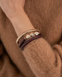 Outlet Bijou Brigitte Set di bracciali - Terra d'oro