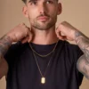 Sale Bijou Brigitte Set di collane da uomo - Golden Tag