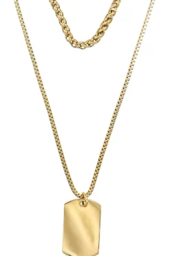 Sale Bijou Brigitte Set di collane da uomo - Golden Tag
