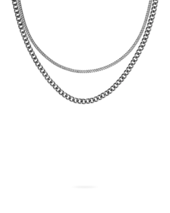 Best Bijou Brigitte Set di collane da uomo - Hematite Classic