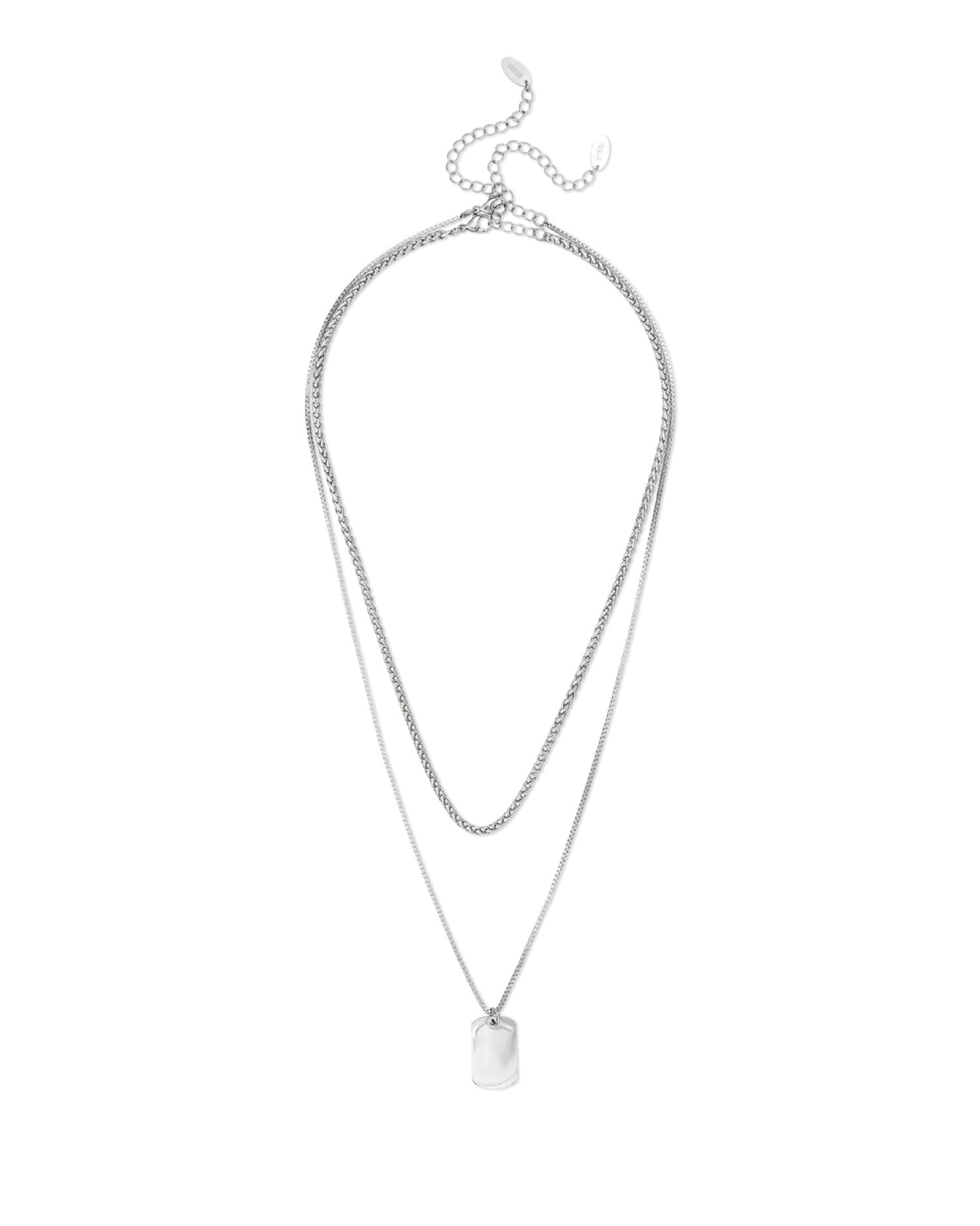 Clearance Bijou Brigitte Set di collane da uomo - Silver Tag