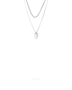 Clearance Bijou Brigitte Set di collane da uomo - Silver Tag
