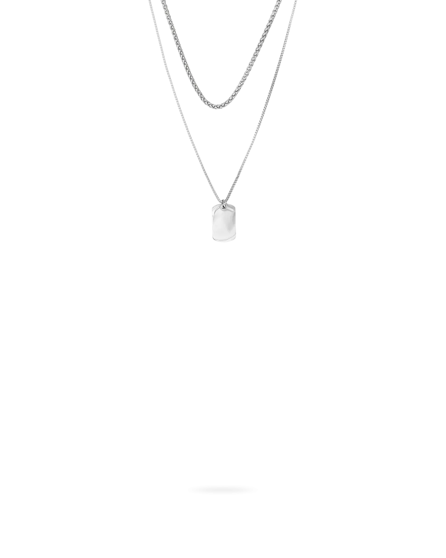 Clearance Bijou Brigitte Set di collane da uomo - Silver Tag