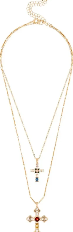 Bijou Brigitte Set di collane - Duo Cross