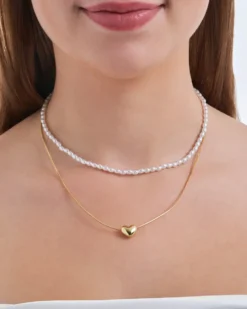 Hot Bijou Brigitte Set di collane - Puffy Pearl