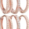 New Bijou Brigitte Set di creoli - Basic Rose