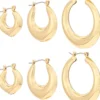 Bijou Brigitte Set di creoli - Classic Gold