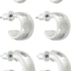 New Bijou Brigitte Set di creoli - Classic Silver
