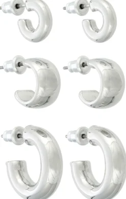 New Bijou Brigitte Set di creoli - Classic Silver