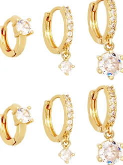 Hot Bijou Brigitte Set di creoli - Crystal Charms