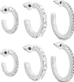 Hot Bijou Brigitte Set di creoli - Essential Silver