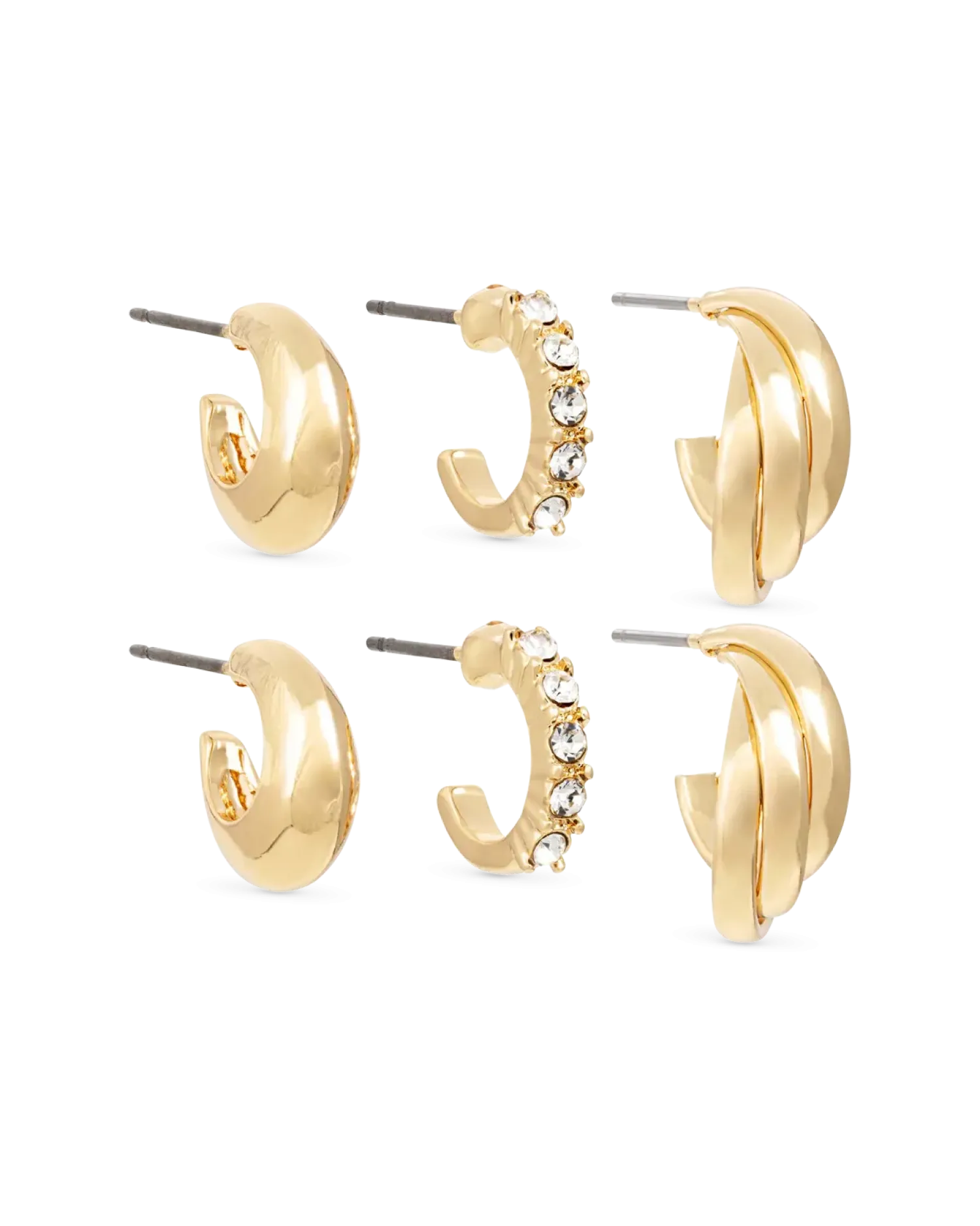 New Bijou Brigitte Set di creoli - Golden Variety