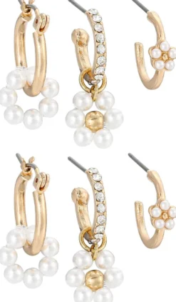 Clearance Bijou Brigitte Set di creoli - Pearly Flowers