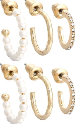 New Bijou Brigitte Set di creoli - Shiny Pearls