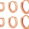 New Bijou Brigitte Set di creoli - Slim Rosegold