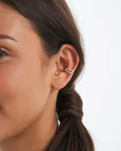 Clearance Bijou Brigitte Set di earcuff - Silver Trio