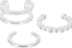 Clearance Bijou Brigitte Set di earcuff - Silver Trio