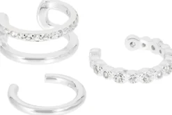 Clearance Bijou Brigitte Set di earcuff - Silver Trio