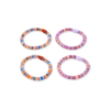 New Bijou Brigitte Set di elastici per capelli - Colorful Stripes