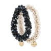 Hot Bijou Brigitte Set di elastici per capelli - Shiny Pearls