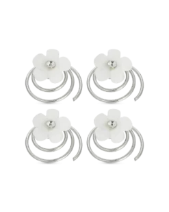 Outlet Bijou Brigitte Set di fermagli a spirale - Glitter Flower