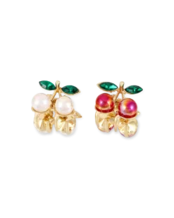 Outlet Bijou Brigitte Set di fermagli per capelli - Cherry Duo