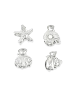 Sale Bijou Brigitte Set di fermagli per capelli - Silver Shells