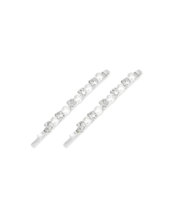 Online Bijou Brigitte Set di forcine per capelli - Silver Rhinestones