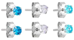 Hot Bijou Brigitte Set di orecchini a perno - Blue Shine