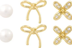 New Bijou Brigitte Set di orecchini a perno - Demure Trio