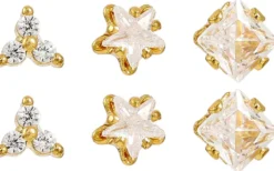 Clearance Bijou Brigitte Set di orecchini a perno - Gleaming Trio