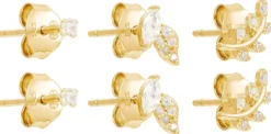 Online Bijou Brigitte Set di orecchini a perno - Golden Spark