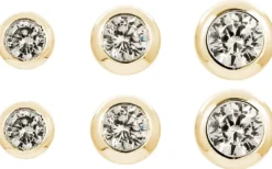 New Bijou Brigitte Set di orecchini a perno - Goldie Trio