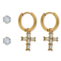 Outlet Bijou Brigitte Set di orecchini a perno - Holy Steel