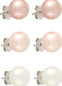 Online Bijou Brigitte Set di orecchini a perno - Rosa Pearl