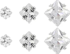 Sale Bijou Brigitte Set di orecchini a perno - Shiny Squares