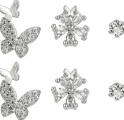 Outlet Bijou Brigitte Set di orecchini a perno - Silver Garden
