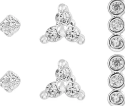 Hot Bijou Brigitte Set di orecchini a perno - Silver Pieces
