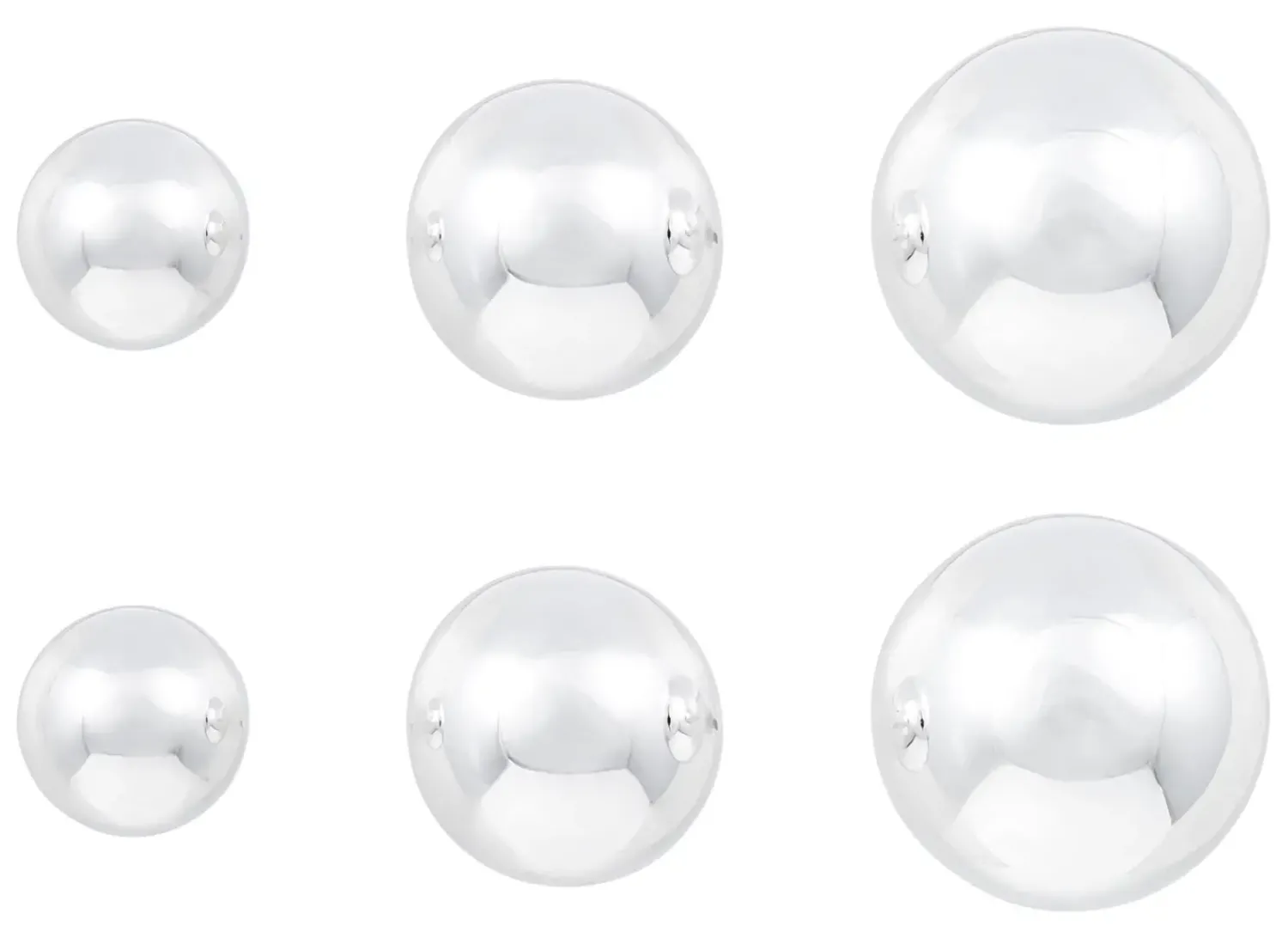 Hot Bijou Brigitte Set di orecchini a perno - Silver Balls