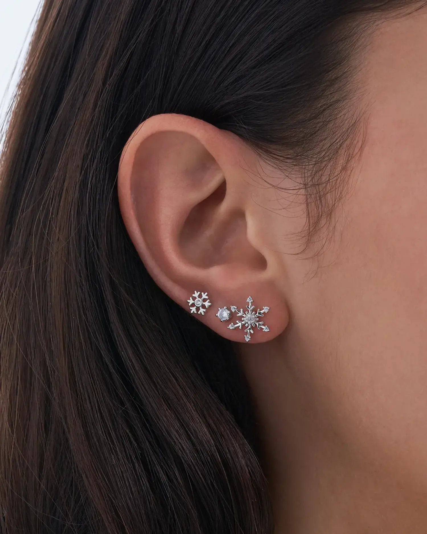 Hot Bijou Brigitte Set di orecchini a perno - Snowflake Sparkle