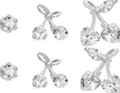 Discount Bijou Brigitte Set di orecchini a perno - Sparkling Cherry