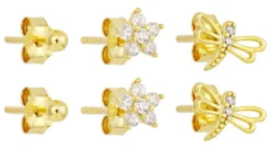Best Bijou Brigitte Set di orecchini a perno - Spring Trio